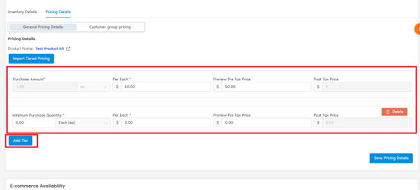 Package Reconciliation Table