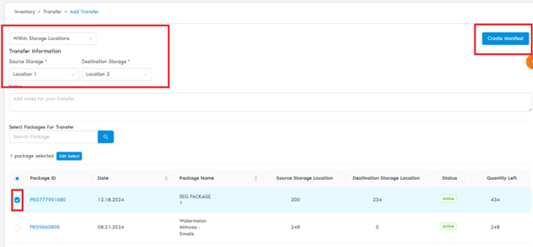Add Transfer Quantity to Shift