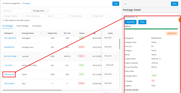 Package Details Product Information